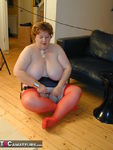 Chris 44G. Red Waspie & Stockings 2 Free Pic 17