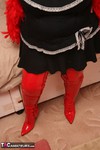 Kinky Carol. Red PVC Thigh Boots Pt1 Free Pic 2
