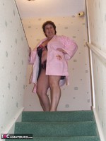 Kinky Carol. Pink Dressing Gown With Black Nightie Pt1 Free Pic 6