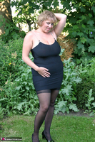 Curvy Claire. Little Black Dress Garden Strip Pt1 Free Pic 2
