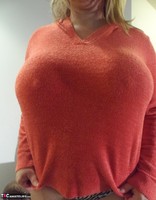 Busty Kris Ann. Sweater & Panties Free Pic 6