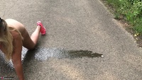 Sweet Susi. Pissing On All 4's In The Middle Of The Road Free Pic 19