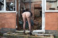 Barby Slut. Tights Strip Outside Free Pic 14