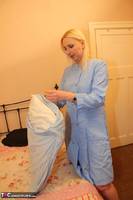Tracey Lain. Tracey's Blue Work Overalls Pt1 Free Pic 1