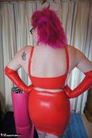 Mollie Foxxx. Red Rubber Dress Pt2 Free Pic 3