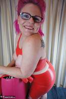 Mollie Foxxx. Red Rubber Dress Pt2 Free Pic 12