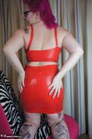 Mollie Foxxx. Red Rubber Dress Pt2 Free Pic 14