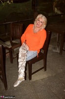Dimonty. Silver Thigh Boots Free Pic 3