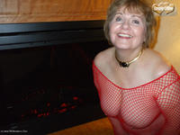 Ahhhh the weather in the US is starting to get chilly Why not warm up with me next to the fire I will wear a scorching r